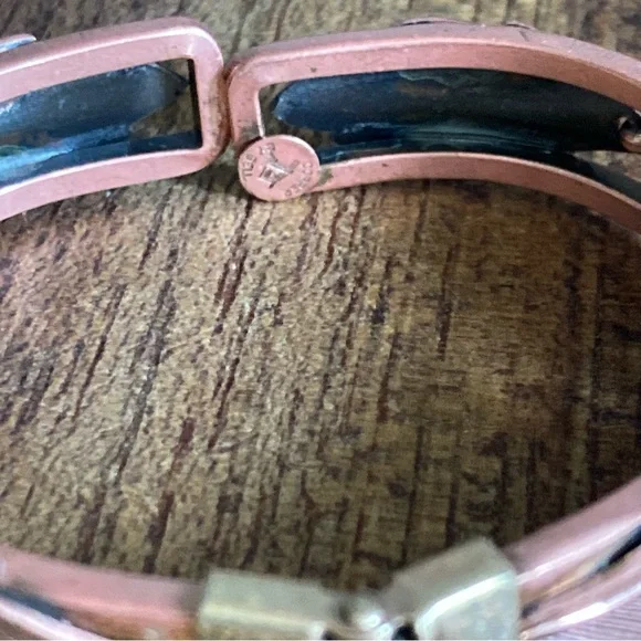 1960’s Copper Leaf Clamper Bracelet by Bell - Picture 3 of 5